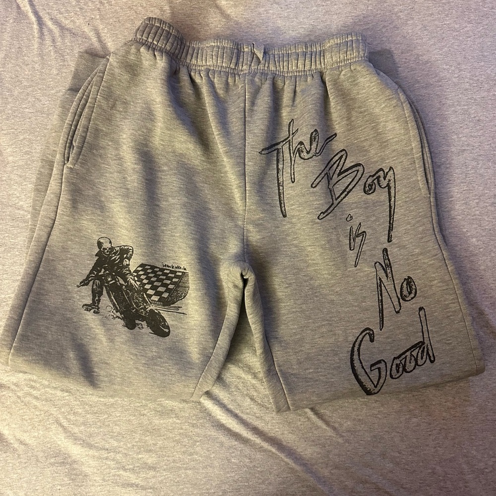 Gray Graphic Joggers
